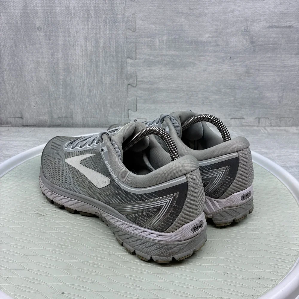 Brooks Ghost 10 Running Shoes Women's 10 Grey Mesh Athletic Sneakers 1202461B144